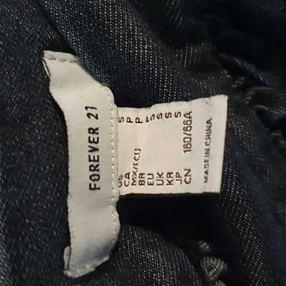 Forever 21 Blue Denim Maxi Circle Skirt sz Small - Picture 5 of 5